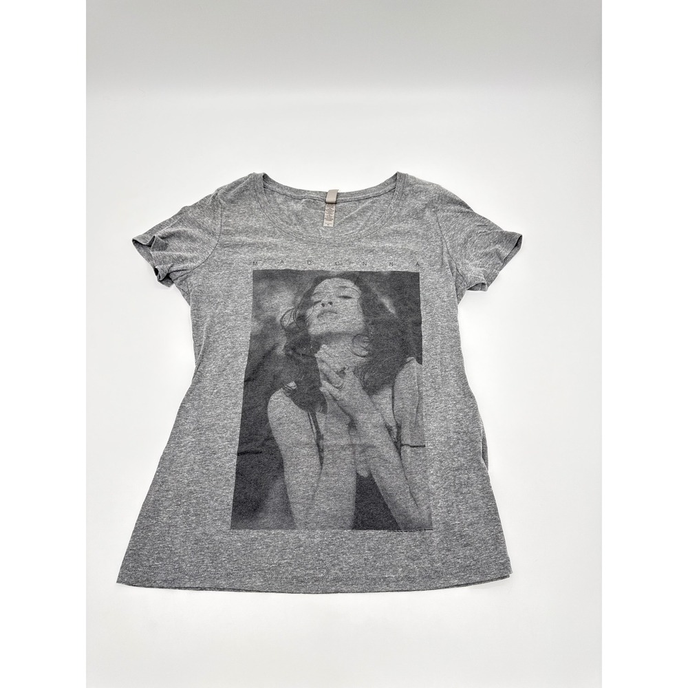 Madonna Graphic T-Shirt Gray Rebel Heart Tour Live Nation 2015 Women XL